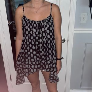 Black and white patterned tunic